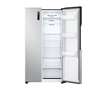 LG Refrigeradora Side by Side 18pᶟ Inverter Pantalla Led Táctil Platinum Silver, Vista Frontal con puerta derecha abierta de la Refrigeradora LG GS51BPP, GS51BPP, thumbnail 8
