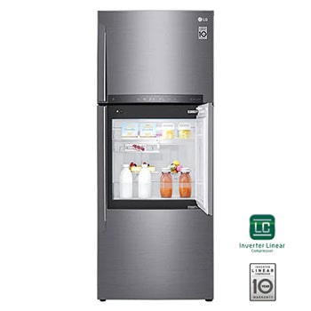 17 pᶟ |Door-in-Door® |Top Freezer |DoorCooling+™ |Compresor linear inverter |Platinum silver |ThinQ™ 1