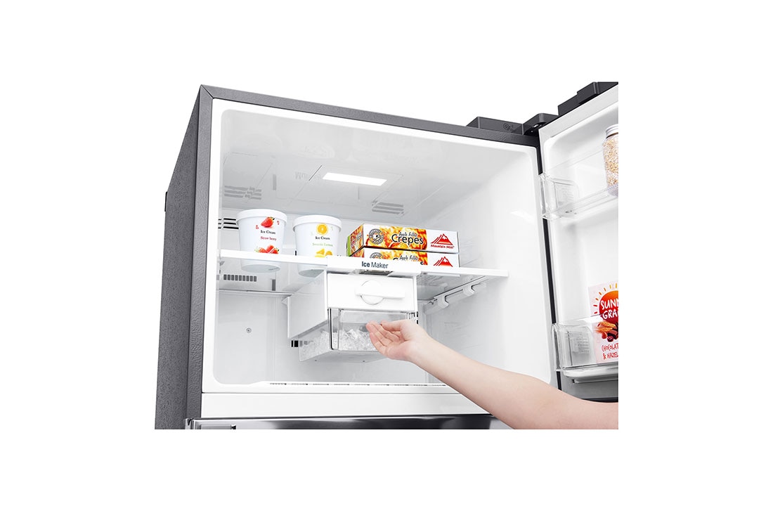 LG 17 pᶟ |Door-in-Door® |Top Freezer |DoorCooling+™ |Compresor linear inverter |Platinum silver |ThinQ™ , LT44MDP, thumbnail 8