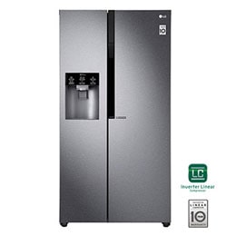 24 pᶟ |Side by Side|Moist Balance Crisper™ |Compresor linear inverter| Dark Graphite Steel |Smart Diagnosis™ (Neto: 21 pᶟ)2