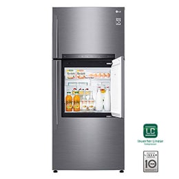19 pᶟ |Door-in-Door® |Top Freezer |Compresor linear inverter |Platinum silver |ThinQ™ 2