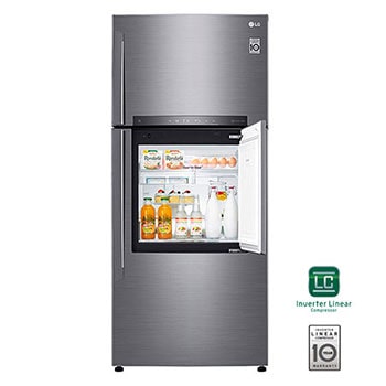 19 pᶟ |Door-in-Door® |Top Freezer |Compresor linear inverter |Platinum silver |ThinQ™ 1