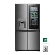 LG 34 pᶟ |InstaView™ Door-in-Door®| Smart wi-fi |Compresor linear inverter| Textured Steel |ThinQ™ , LUPXS3186N, thumbnail 1
