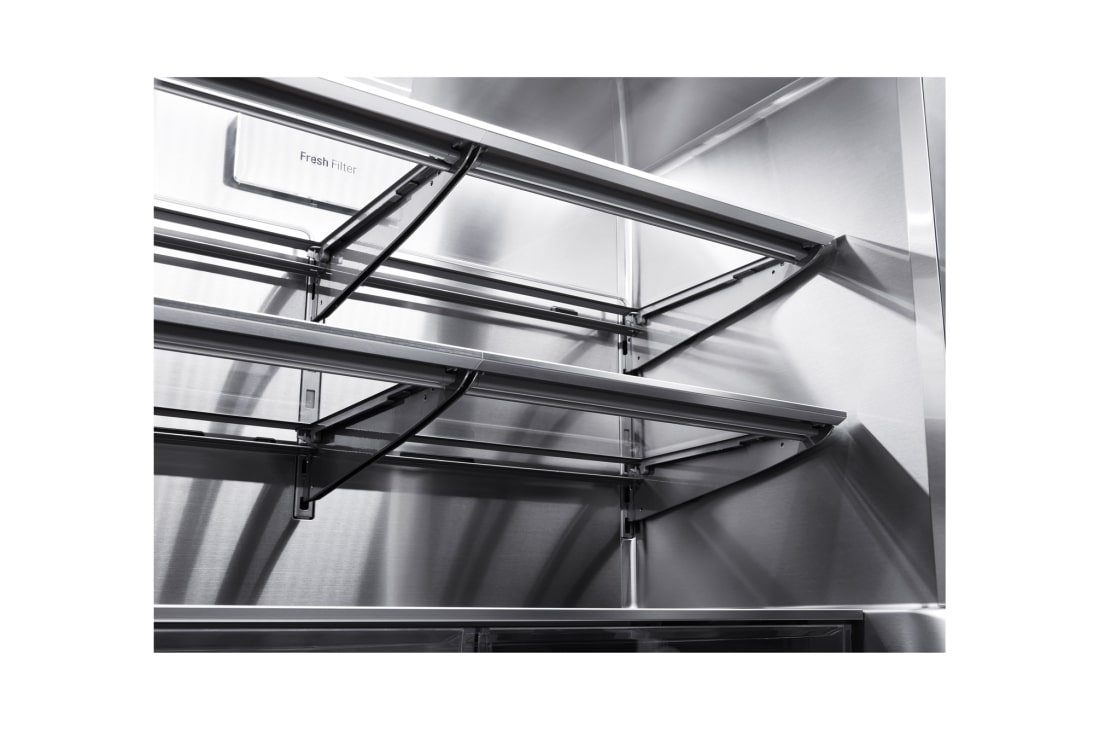 LG 34 pᶟ |InstaView™ Door-in-Door®| Smart wi-fi |Compresor linear inverter| Textured Steel |ThinQ™ , LUPXS3186N, thumbnail 13