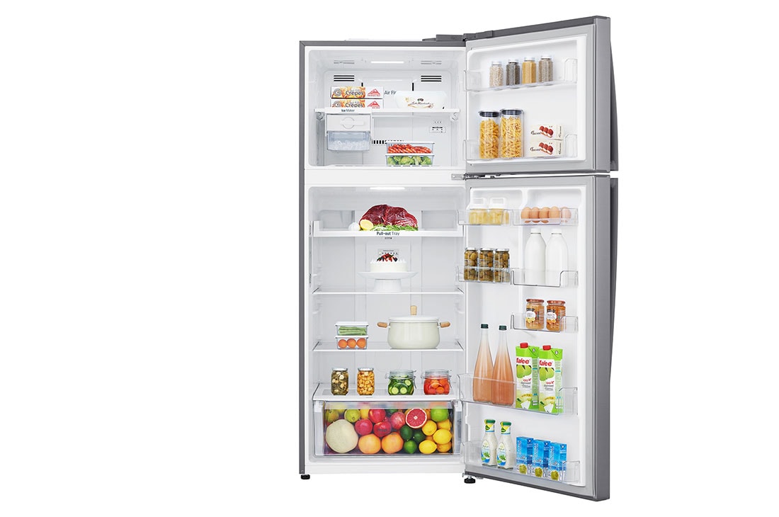 LG 17 pᶟ |Top Freezer |DoorCooling+™ |Compresor linear inverter |Platinum silver |Smart Diagnosis™ , LT47BGP, thumbnail 2