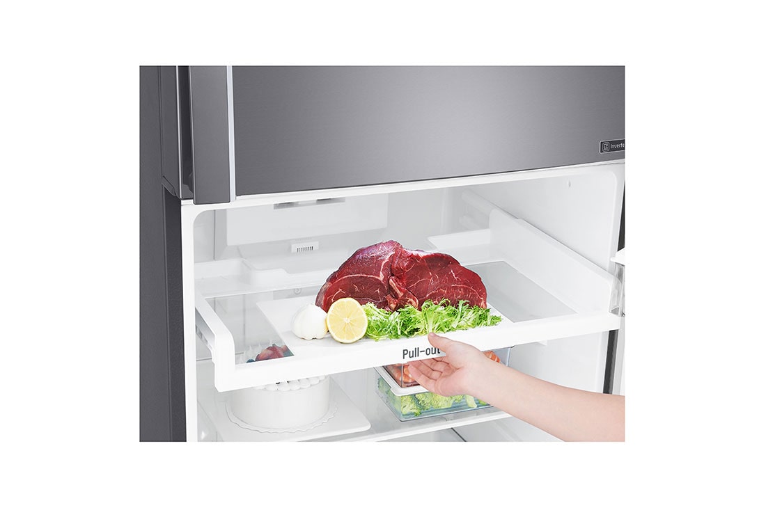 LG 17 pᶟ |Top Freezer |DoorCooling+™ |Compresor linear inverter |Platinum silver |Smart Diagnosis™ , LT47BGP, thumbnail 9
