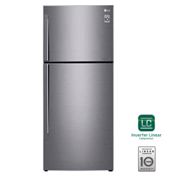 14 pies cúbicos | Top Freezer | Multi Air Flow | Compresor linear inverter | Platino Plata | Smart ThinQ™ 1