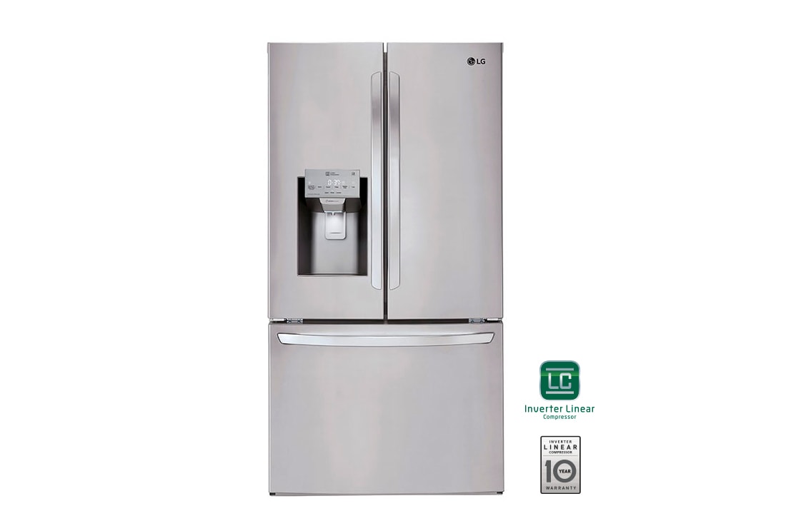 LG Refrigeradora French Door 28pᶟ Gross / 26pᶟ Net  Slim SpacePlus™ Compresor linear inverter Slim SpacePlus™ ThinQ™ , LM75SGS