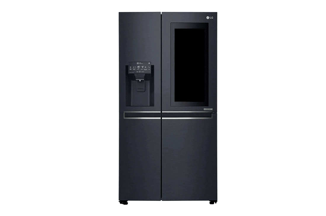 LG 24 pᶟ |InstaView™ Door-in-Door®|Side by Side |Hygiene Fresh⁺ |Compresor linear inverter |Matte Black Steel |ThinQ™ (Neto: 22 pᶟ), LS65SXT, thumbnail 0