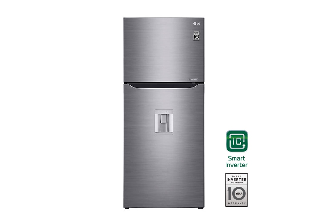 LG 15 pᶟ |Top Freezer |Door Cooling+ |Smart Inverter|Acero Brillante |Smart Diagnosis™ , GT40WDC