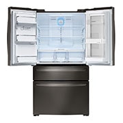 LG Refrigeradora French Door 31.6pᶟ (Gross) / 24.1pᶟ(Net) Door-in-Door® LINEARCooling™ Black Stainless ThinQ™, GM84SXD, thumbnail 4