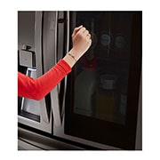 LG Refrigeradora French Door 31.6pᶟ (Gross) / 24.1pᶟ(Net) Door-in-Door® LINEARCooling™ Black Stainless ThinQ™, GM84SXD, thumbnail 5