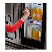 LG Refrigeradora French Door 31.6pᶟ (Gross) / 24.1pᶟ(Net) Door-in-Door® LINEARCooling™ Black Stainless ThinQ™, GM84SXD, thumbnail 6
