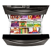 LG Refrigeradora French Door 31.6pᶟ (Gross) / 24.1pᶟ(Net) Door-in-Door® LINEARCooling™ Black Stainless ThinQ™, GM84SXD, thumbnail 9
