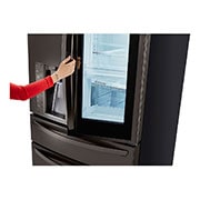 LG Refrigeradora French Door 31.6pᶟ (Gross) / 24.1pᶟ(Net) Door-in-Door® LINEARCooling™ Black Stainless ThinQ™, GM84SXD, thumbnail 10