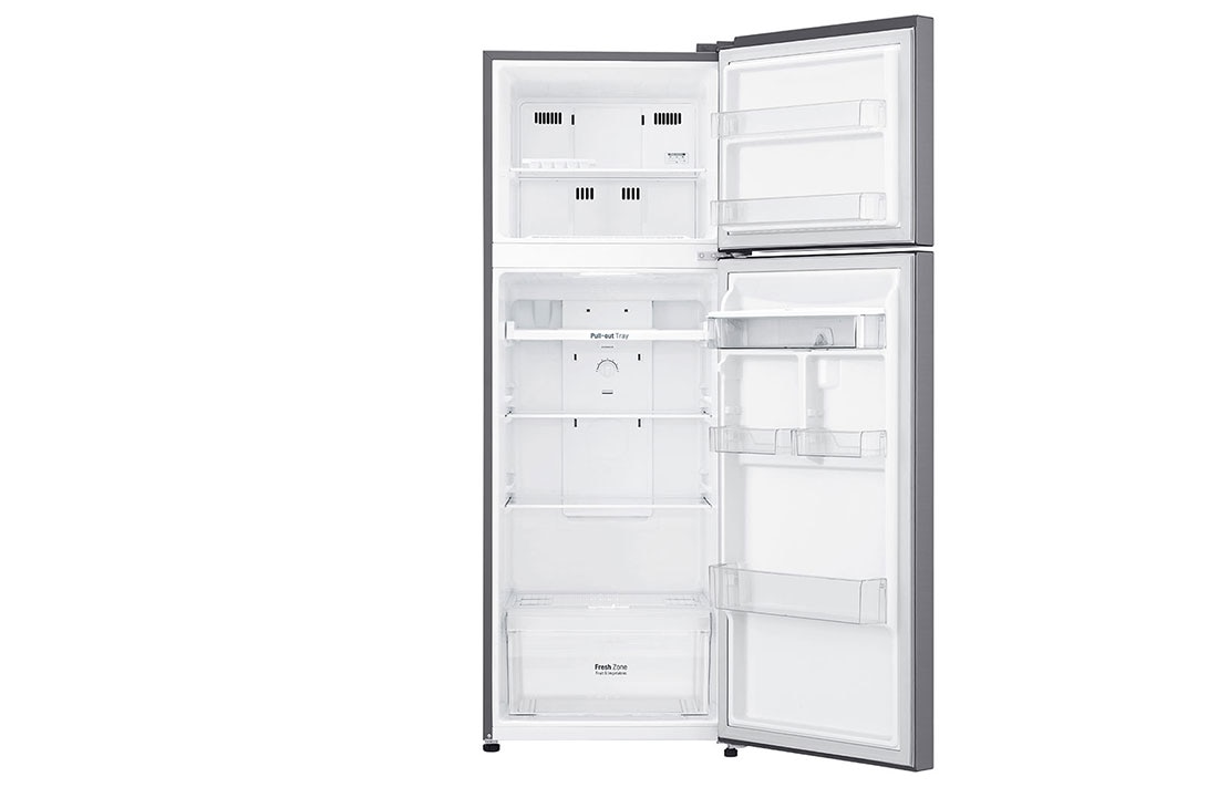 LG 12 pᶟ |Top Freezer |FRESHBalancer™ |Smart Inverter | Platinum Silver |Smart Diagnosis™ (Neto: 11 pᶟ), GT32WPK, thumbnail 4