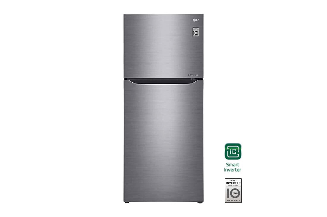LG 15 pᶟ |Top Freezer |Door Cooling+ |Smart Inverter|Acero Brillante |Smart Diagnosis™ , GT40BDC, thumbnail 0