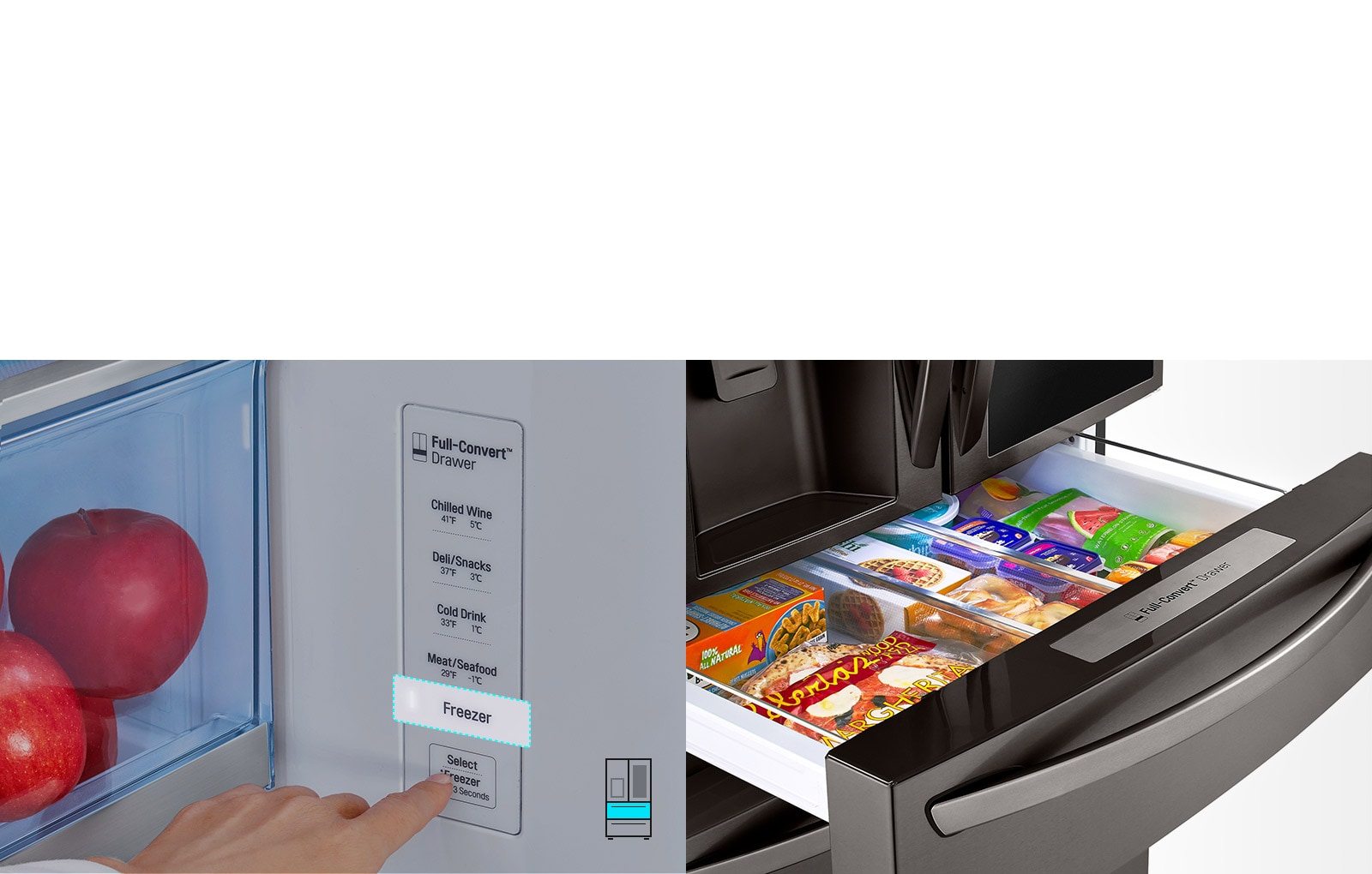 De la nevera al congelador con un solo toque6