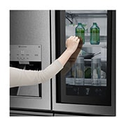 LG Refrigeradora French Door 33.6pᶟ (Gross) / 25.5pᶟ (Net) InstaView™ Door-in-Door® Compresor linear inverter Textured Steel ThinQ™, GM88SXM, thumbnail 3