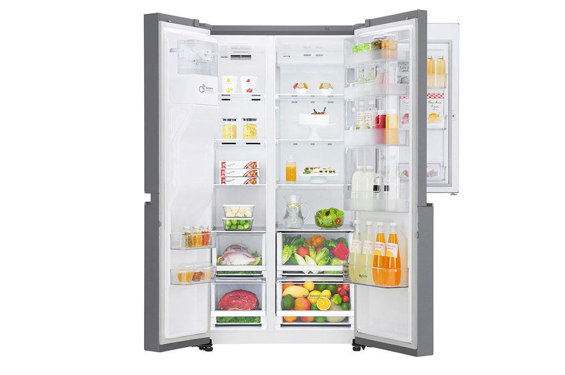 LG 24 pᶟ | Door-in-Door® | Side by Side | Moist Balance Crisper™ | Compresor lineal inverter | Acero Brillante | ThinQ™, LS65SDP1, thumbnail 3