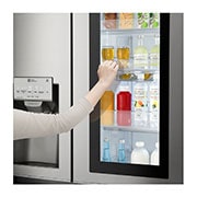 LG 24 pᶟ |InstaView™ Door-in-Door® |Side by Side |Hygiene Fresh⁺ |Compresor linear inverter |Noble Steel |ThinQ™ (Neto: 22 pᶟ), LS65SXNX, thumbnail 3