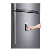 LG Refrigeradora Top Freezer 17pᶟ (Gross) / 16pᶟ (Net) Smart Inverter Acero Brillante ThinQ™, restive view, GT47SGP, thumbnail 5