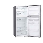 LG Refrigeradora Top Freezer 17pᶟ (Gross) / 16pᶟ (Net) Smart Inverter Acero Brillante ThinQ™, side view without content, GT47SGP, thumbnail 13