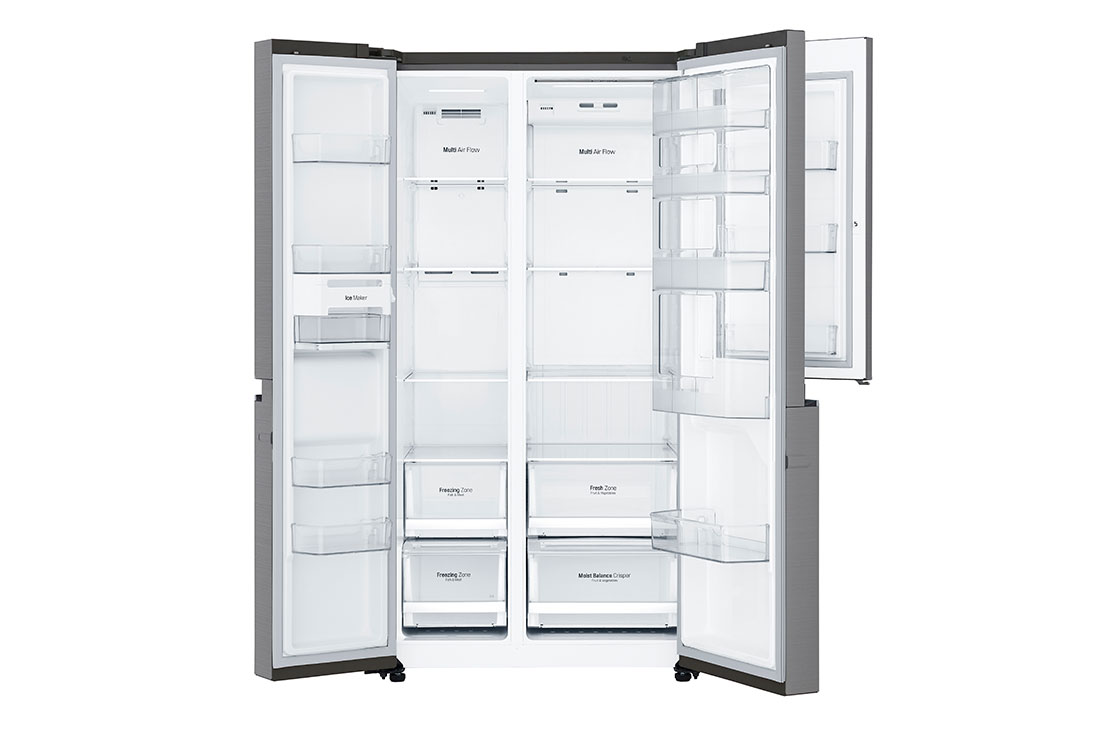 LG 31 pᶟ | Door-in-Door® | Side by Side | Multi Air Flow™ | Compresor linear inverter | Platinum Silver | ThinQ™, LS87MDP, LS87MDP, thumbnail 4
