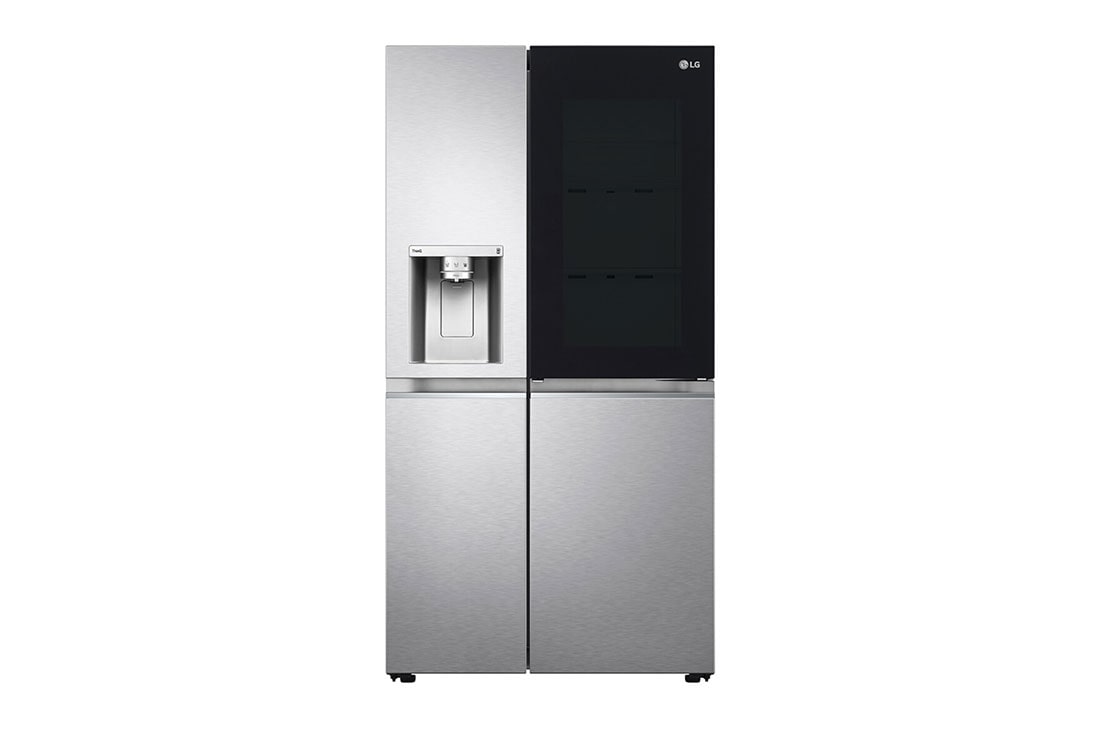 LG Refrigeradora Side by Side InstaView™ 22.5pᶟ (NET) / 23.8pᶟ (Gross) Craft Ice™ Compresor Linear Inverter Dispensador, Front view , LS66SXSC, thumbnail 2