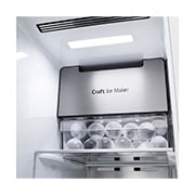 LG Refrigeradora Side by Side InstaView™ 22.5pᶟ (NET) / 23.8pᶟ (Gross) Craft Ice™ Compresor Linear Inverter Dispensador, Inside view of Freezer, LS66SXSC, thumbnail 8