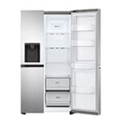 LG Refrigeradora Side by Side 22.5pᶟ (Net) / 23.8pᶟ (Gross) Door-in-Door™ Dispensador UVnano™ ThinQ™, Vista del lado izquierdo, LS66SDS, thumbnail 11