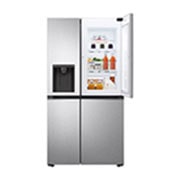 LG Refrigeradora Side by Side 22.5pᶟ (Net) / 23.8pᶟ (Gross) Door-in-Door™ Dispensador UVnano™ ThinQ™, vista frontal abierta, LS66SDS, thumbnail 8
