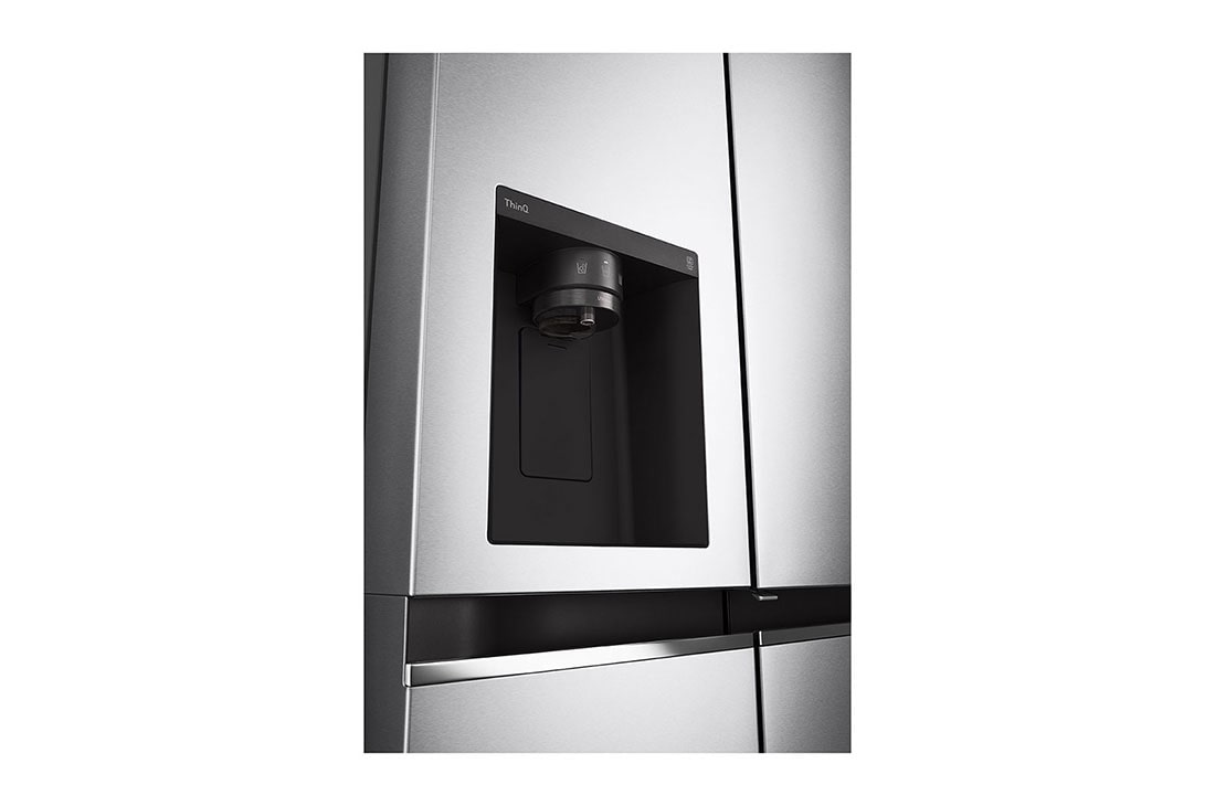 LG Refrigeradora Side by Side 27.1pᶟ (NET) / 28.7pᶟ (Gross)  Door-in-Door™ ThinQ™ UVnano™, dispensador vista lateral izquierda, LS77SDS, thumbnail 5