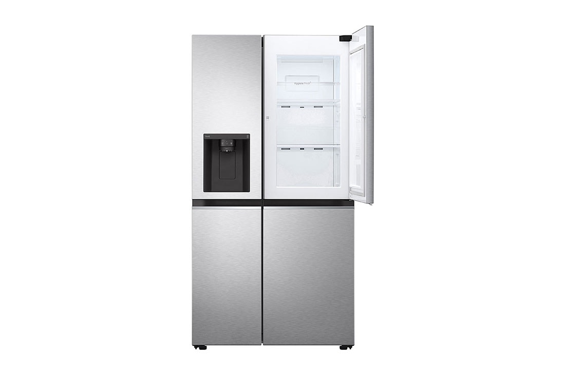 LG Refrigeradora Side by Side 27.1pᶟ (NET) / 28.7pᶟ (Gross)  Door-in-Door™ ThinQ™ UVnano™, vista frontal abierta, LS77SDS, thumbnail 8