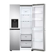 LG Refrigeradora Side by Side 27.1pᶟ (NET) / 28.7pᶟ (Gross)  Door-in-Door™ ThinQ™ UVnano™, vista frontal derecha abierta, LS77SDS, thumbnail 10