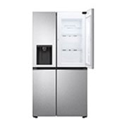 LG Refrigeradora Side by Side 27.1pᶟ (NET) / 28.7pᶟ (Gross)  Door-in-Door™ ThinQ™ UVnano™, vista frontal abierta, LS77SDS, thumbnail 8