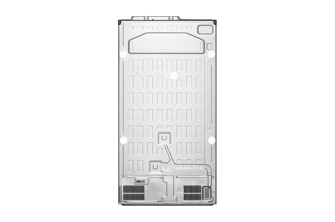 LG Refrigeradora Side By Side 22.4pᶟ (Net) / 24pᶟ (Gross) ThinQ™ Door-in-Door™ Craft Ice™ Negro Mate, vista trasera, LS66SXTC, thumbnail 14