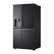 LG Refrigeradora Side By Side 22.4pᶟ (Net) / 24pᶟ (Gross) ThinQ™ Door-in-Door™ Craft Ice™ Negro Mate, vista lateral, LS66SXTC, thumbnail 12