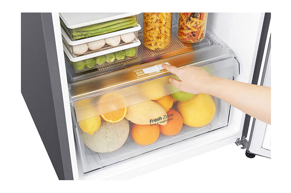 LG Refrigeradora Top Freezer 15pᶟ (Gross) / 14pᶟ (Net) Compresor Smart Inverter, Acero Brillante, GT39BPP, GT39BPP, thumbnail 5
