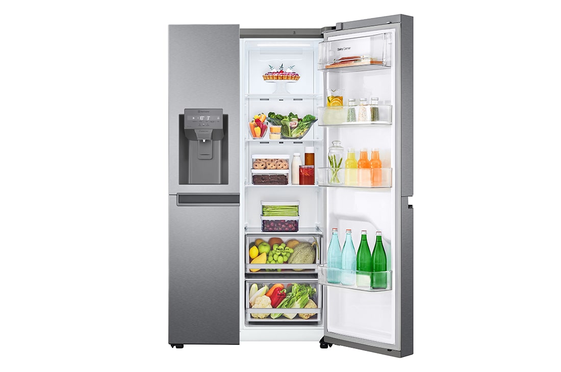 LG Refrigeradora Side by Side 23.8pᶟ(Gross) / 21.6pᶟ(Net) LG GS65WPPK Smart Inverter Silver, GS65WPPK, GS65WPPK, thumbnail 8