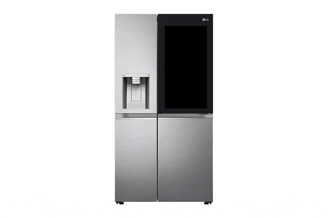 LG Refrigeradora Side by Side 22.4pᶟ (NET) / 23.8pᶟ (Gross) Door-in-Door™ LINEARCooling™ Craft Ice™ Instaview® ThinQ™ Metal, LS66SXNC, LS66SXNC
