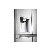 LG Refrigeradora Side by Side 23.8pᶟ (Gross) / 21.6pᶟ (Net) LG LS66SDN UVnano™ Linear Inverter, dispensador vista lateral izquierda, LS66SDN, thumbnail 5