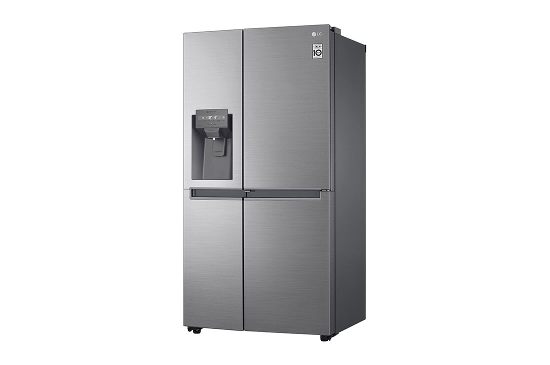 LG Refrigeradora Side by Side 23.8pᶟ (Gross) / 21.6pᶟ (Net)  LINEARCooling™ Multi Air Flow™ ThinQ™ Platinum Silver , Vista lateral, LS65WDPK, thumbnail 13