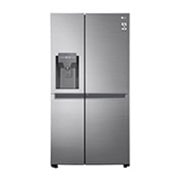 LG Refrigeradora Side by Side 23.8pᶟ (Gross) / 21.6pᶟ (Net)  LINEARCooling™ Multi Air Flow™ ThinQ™ Platinum Silver , vista frontal, LS65WDPK, thumbnail 1