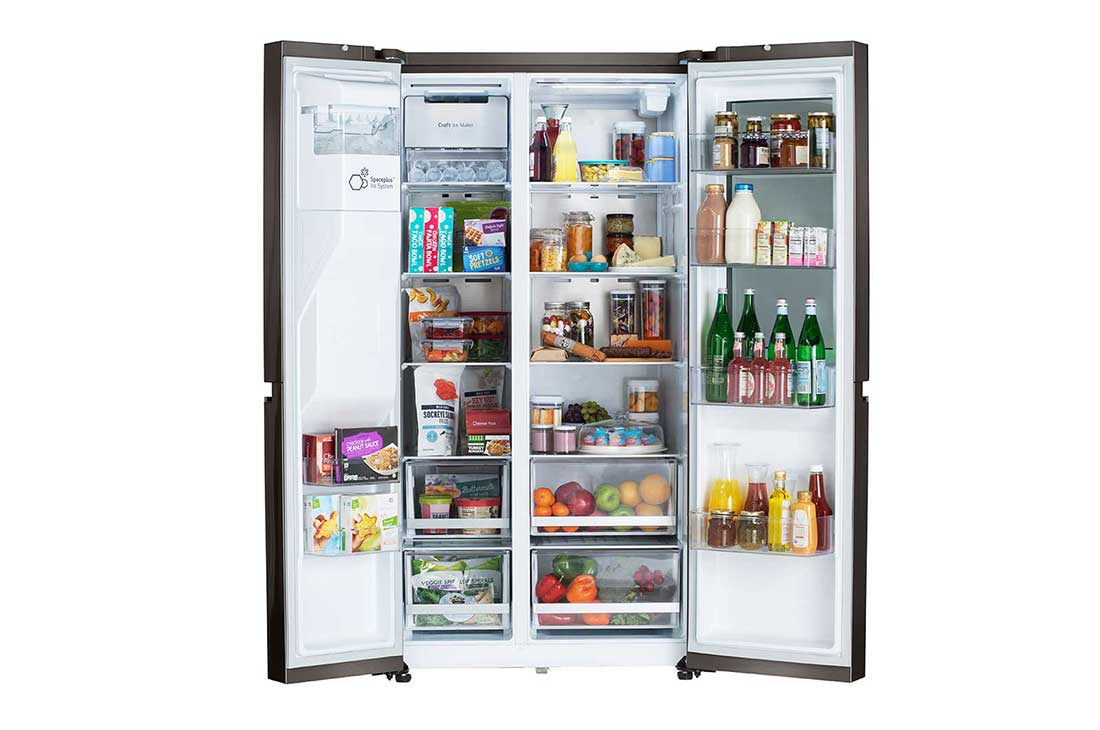 LG Refrigeradora Side By Side 27pᶟ Net / 27pᶟ Gross  InstaView™ Craft Ice™ Dispensador UVnano™, LRSOS2706D, LRSOS2706D, thumbnail 3