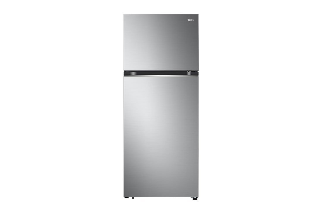 LG Refrigeradora Top Freezer 13.2pᶟ (Net) / 14.5pᶟ (Gross) LG VT38BPP Smart Linear InverterCooling™, vista frontal, VT38BPP