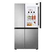LG Refrigeradora Side by Side InstaView™ 27.83pᶟ (Net) Door-in-Door® Linear Inverter ThinQ™, Font view side door open , VS27BXQP, thumbnail 3