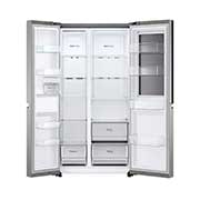LG Refrigeradora Side by Side InstaView™ 27.83pᶟ (Net) Door-in-Door® Linear Inverter ThinQ™, Font view with no content , VS27BXQP, thumbnail 4