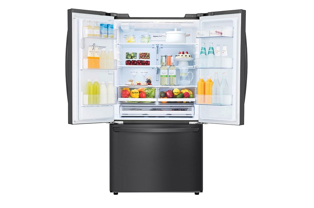 LG Refrigeradora French Door 28p³ (NET)/ 28p³ (Gross) Smart Inverter Multi Air Flow™ ThinQ™, Refrigerador French Door Gran Capacidad 28 pies cúbicos con Dispensador de Agua y Hielos | Smart Inverter, GM78SGT, thumbnail 2