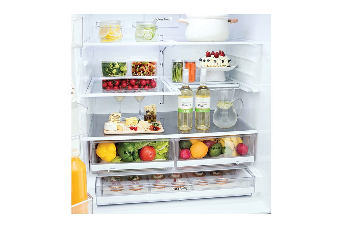 LG Refrigeradora French Door 28p³ (NET)/ 28p³ (Gross) Smart Inverter Multi Air Flow™ ThinQ™, Refrigerador French Door Gran Capacidad 28 pies cúbicos con Dispensador de Agua y Hielos | Smart Inverter, GM78SGT, thumbnail 5